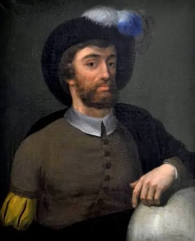 Historical portrait of Juan Sebastián Elcano