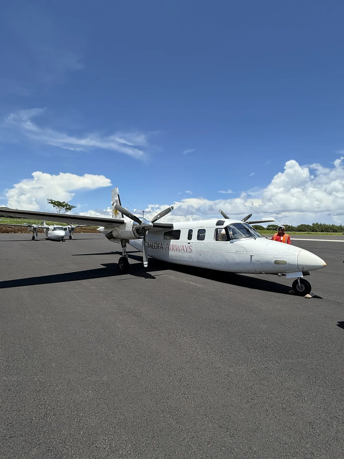 Rockwell 690B Turbo Commander de Talofa Airways en la pista