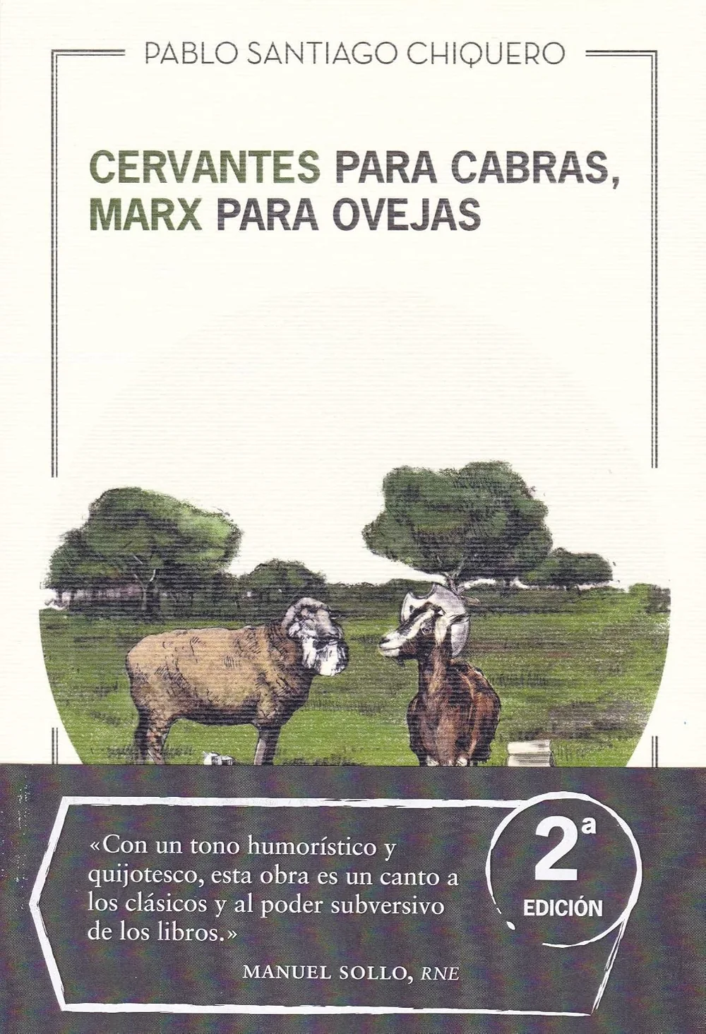Portada de Cervantes para cabras, Marx para ovejas