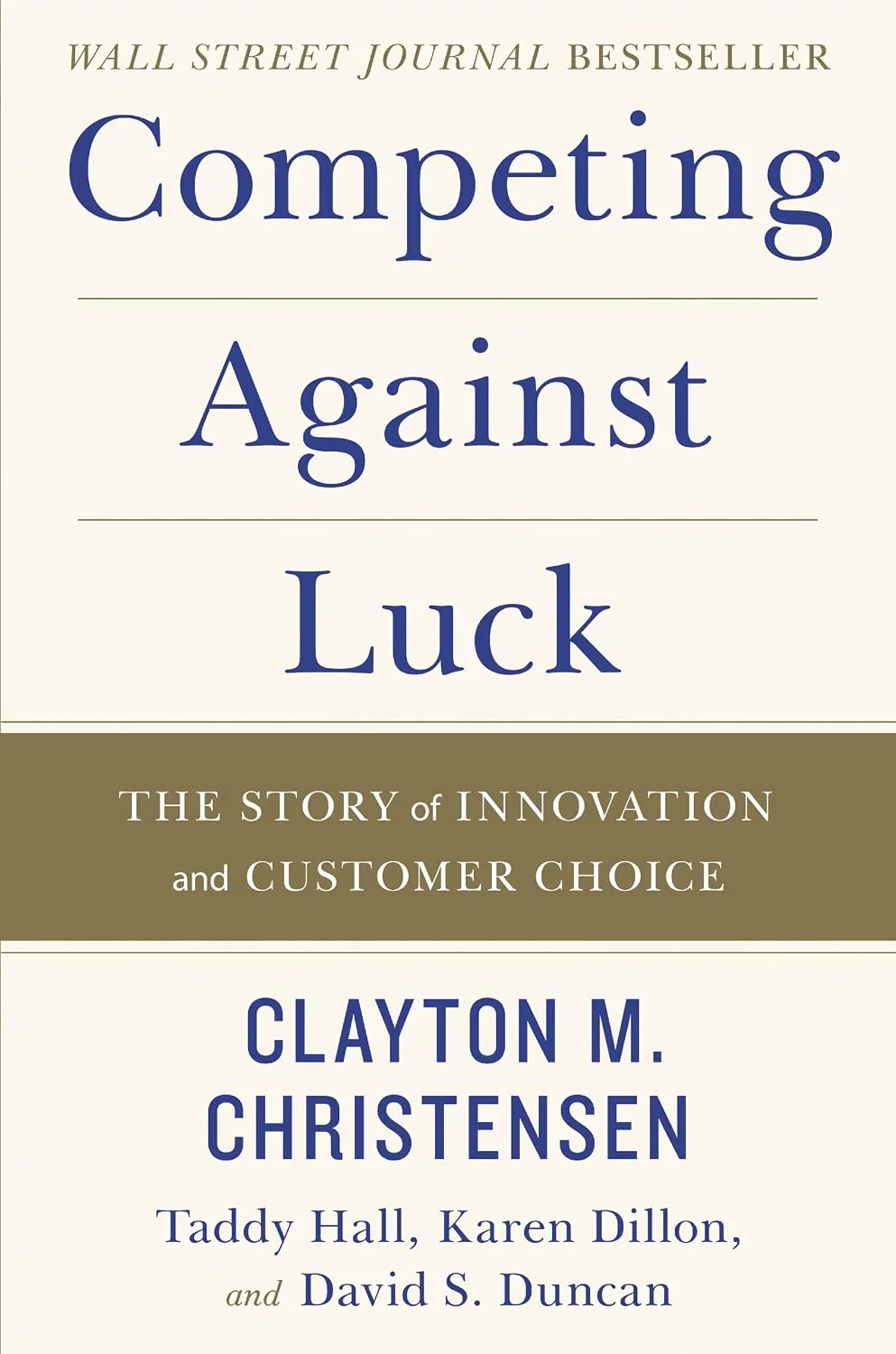 Portada de Competing Against Luck